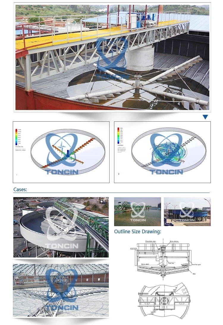 Toncin Gnz China Gold Ore Concentrating Mining Thickener